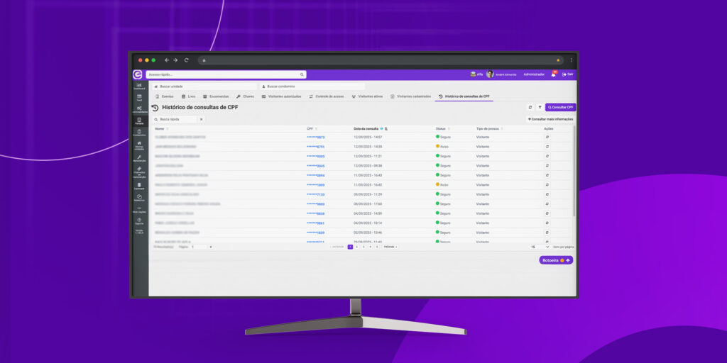 Consulta de antecedentes criminais por CPF