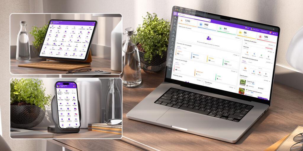 Demonstração da plataforma acessível para condomínios eCondos