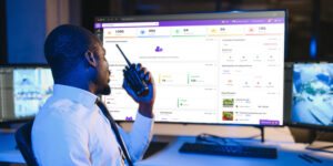 Dashboard do sistema eCondos com controle de acesso digital
