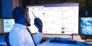 Dashboard do sistema eCondos com controle de acesso digital